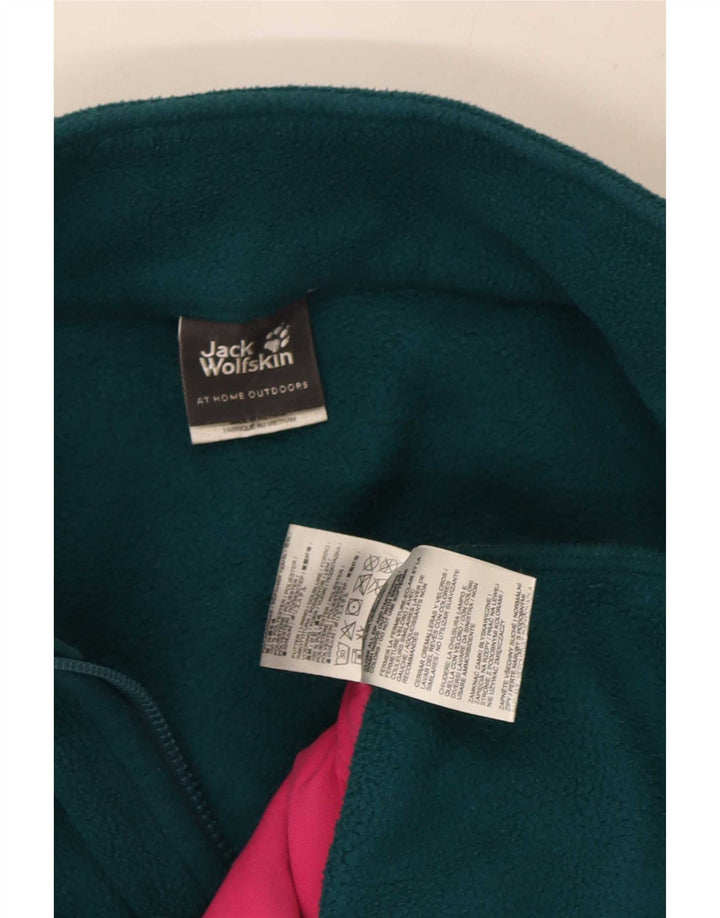 Jaqueta feminina de lã Jack Wolfskin UK 12/14 poliéster verde médio
