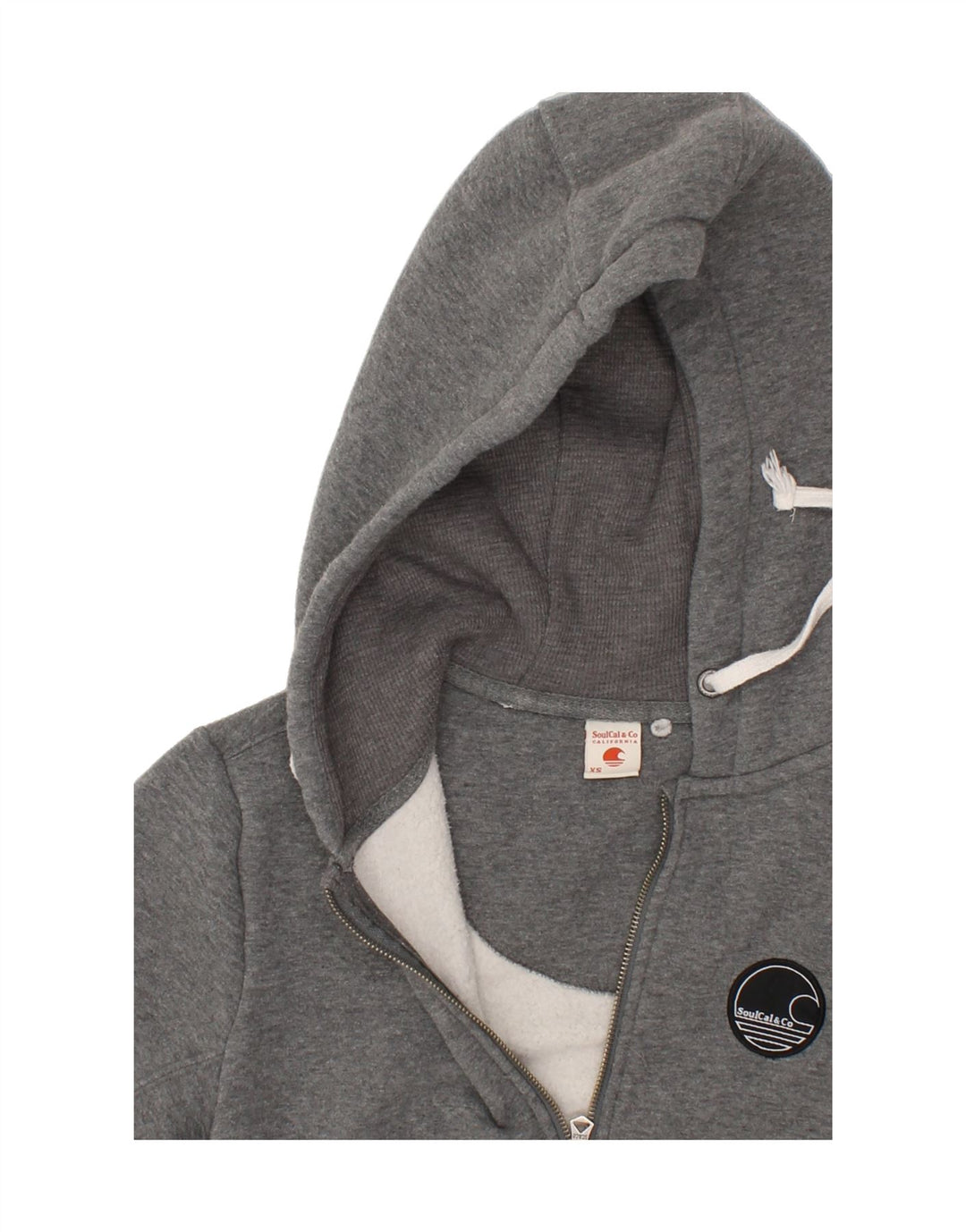 SOULCAL&CO Mens Zip Hoodie Sweater XS Grey Cotton Vintage SOULCAL&CO and Second-Hand SOULCAL&CO from Messina Hembry 