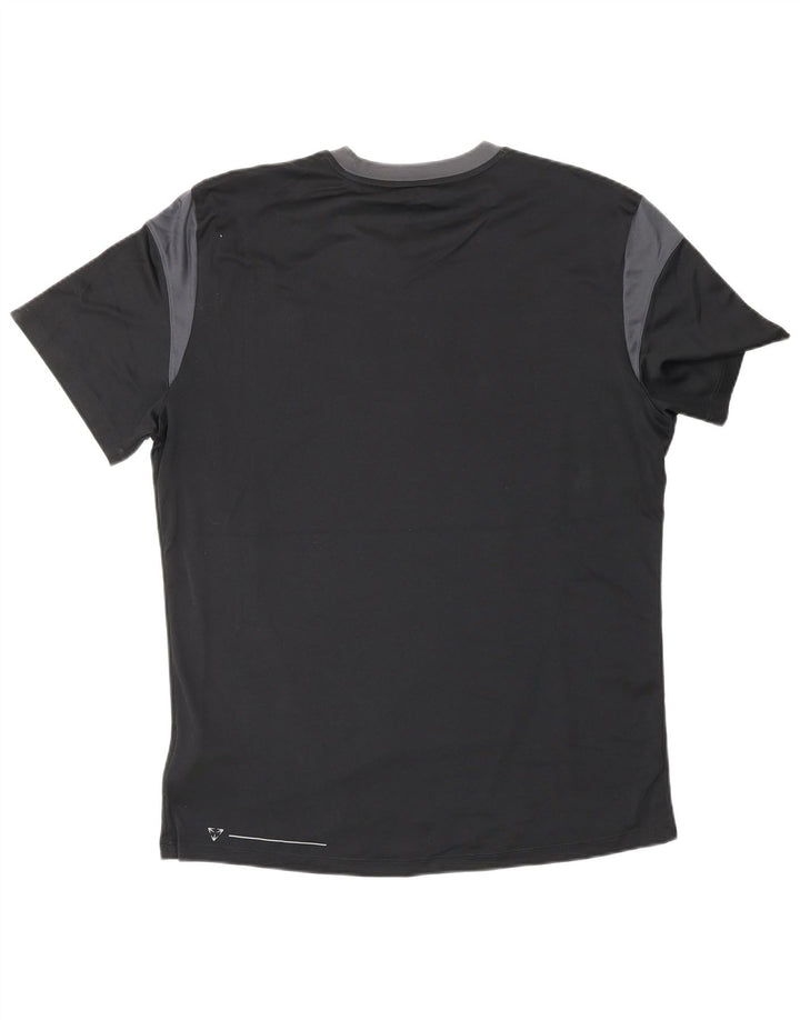 Camiseta masculina UMBRO grande poliéster colorblock preto