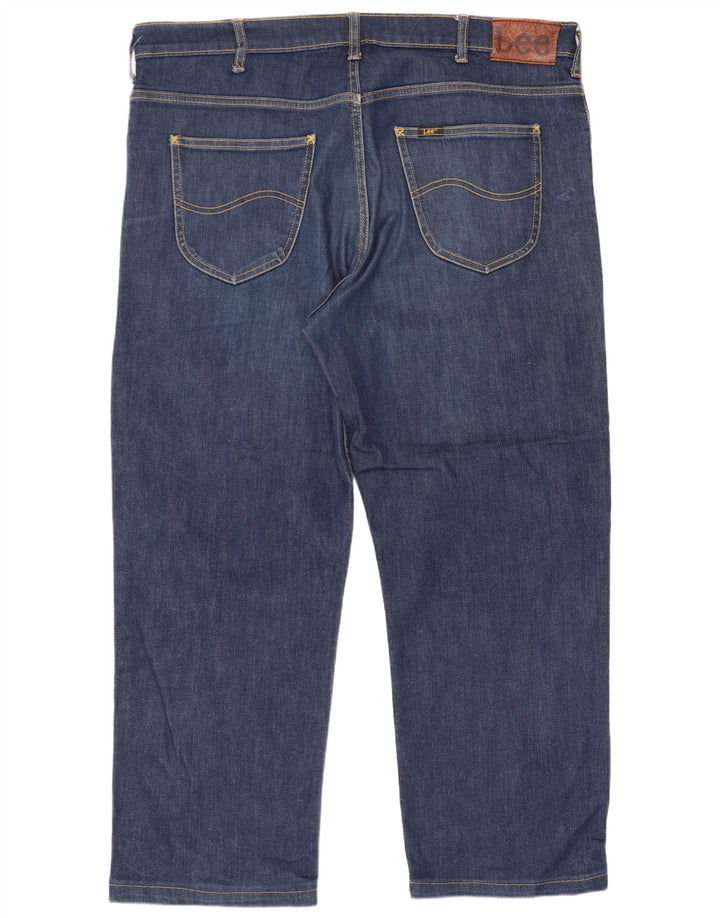 Lee Mens Brooklyn Straight Jeans W40 L27 Azul Algodão