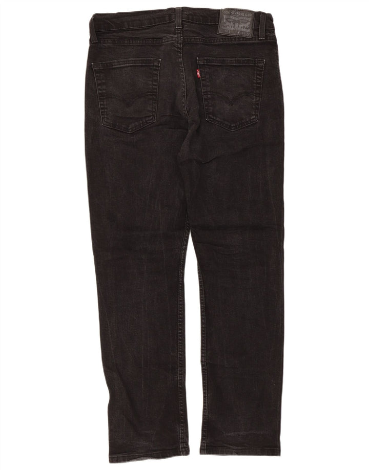Levi's Mens Slim Jeans W34 L30 Algodão Preto