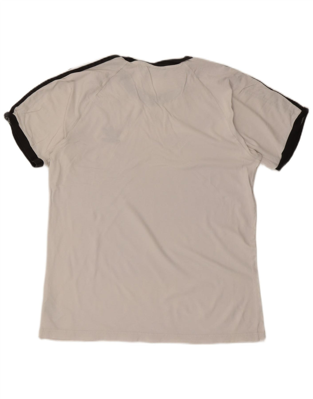 ADIDAS Mens T-Shirt Top Grande Algodão Branco