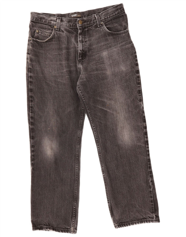 LEE Masculino Brooklyn Straight Jeans W36 L27 Algodão Cinza
