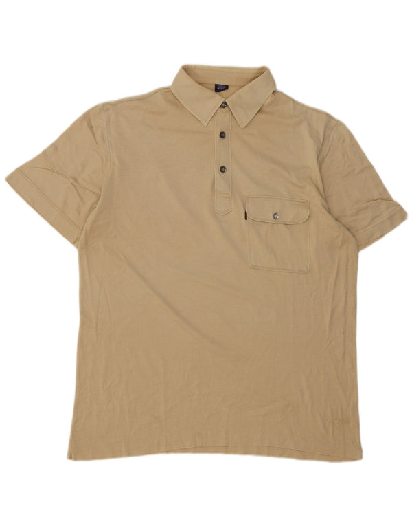 Camisa polo masculina Pooh de algodão bege médio