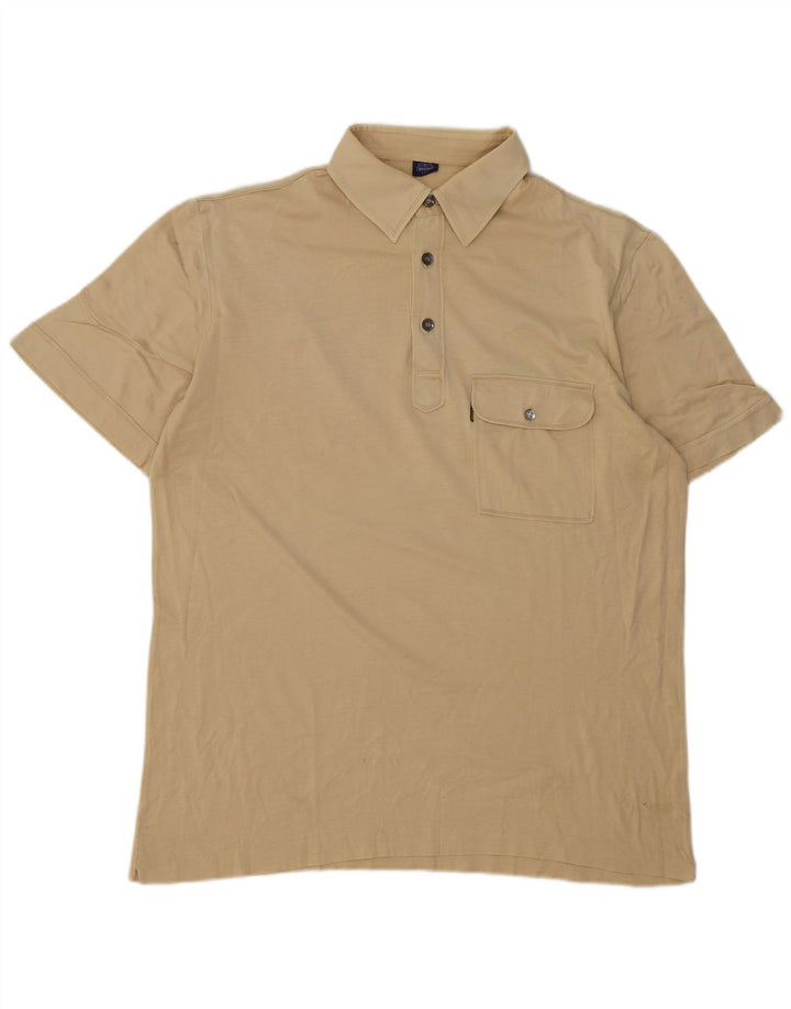 Camisa polo masculina Pooh de algodão bege médio