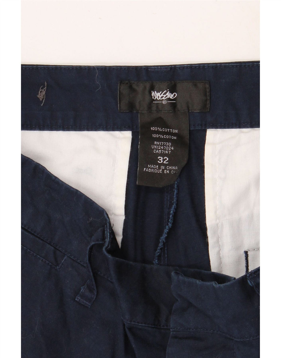 Shorts cargo masculino MOSSIMO W32 algodão azul marinho médio