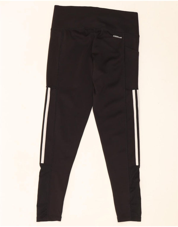 Leggings Adidas Aeroready Femininas UK 12/14 Médio Preto Poliéster