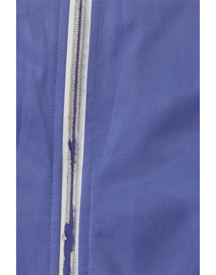 Asics Womens Tracksuit Top Jacket UK 12 Médio Roxo Poliéster