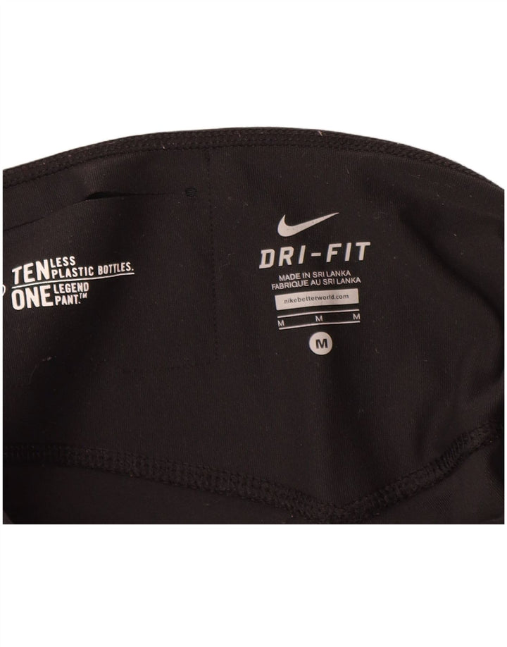 Calça de treino feminina Nike Dri Fit UK 14 poliéster preto médio