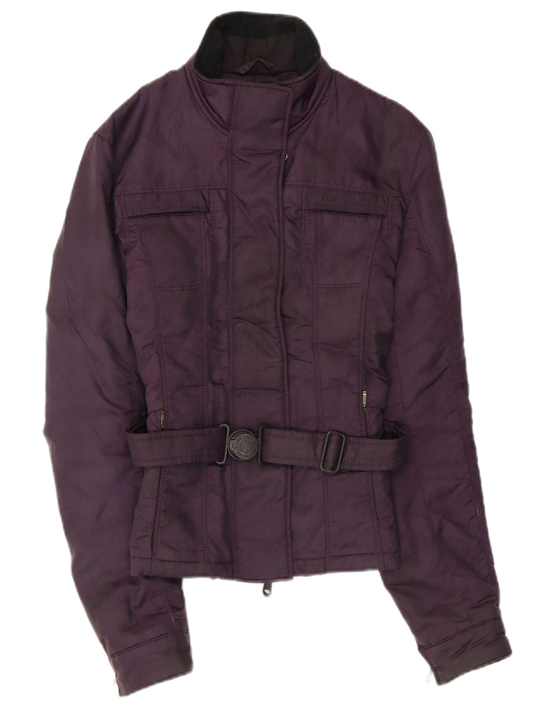 Jaqueta utilitária feminina Refrigiwear UK 14 grande poliamida roxa