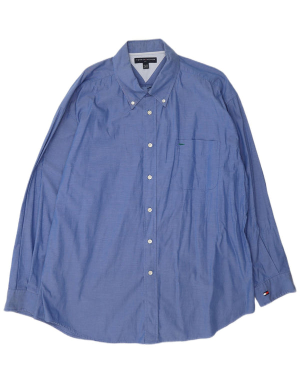 Camisa masculina Tommy Hilfiger 2XL algodão azul