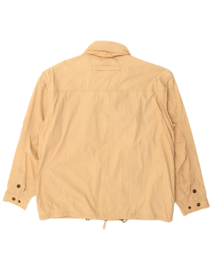 Jaqueta utilitária masculina VINTAGE IT 54 2XL algodão bege