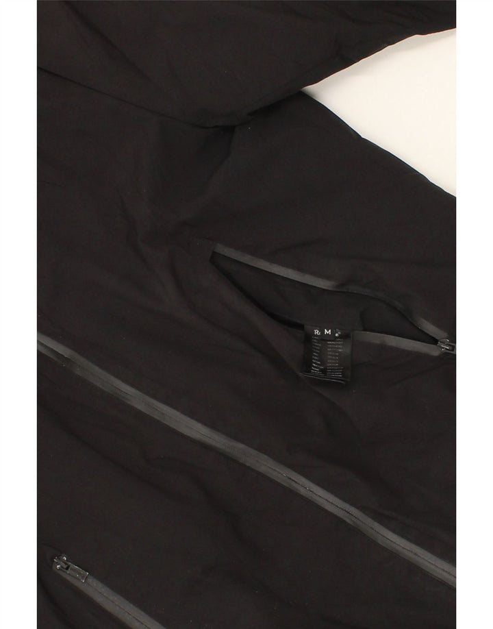 REFRIGUE Womens Hooded Reversible Padded Jacket UK 14 Medium Black Vintage Refrigue and Second-Hand Refrigue from Messina Hembry 