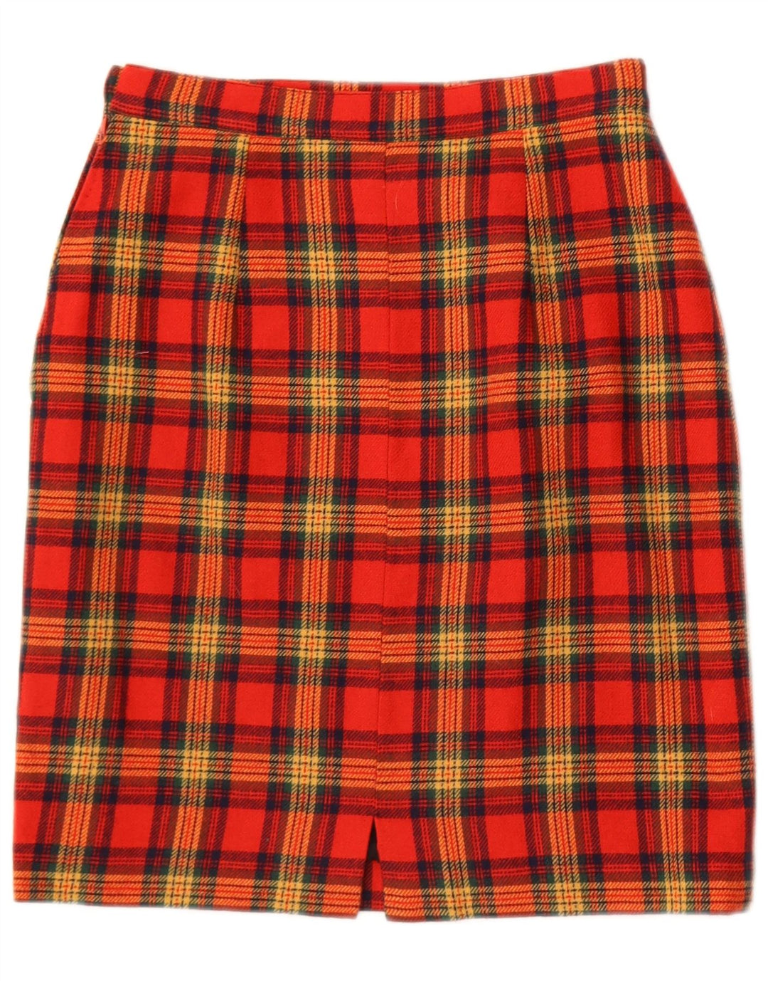 Mini saia feminina vintage W25 XS xadrez vermelho