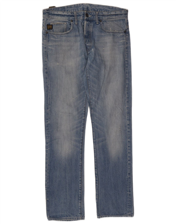 Jeans retos masculinos G-Star W33 L32 algodão azul