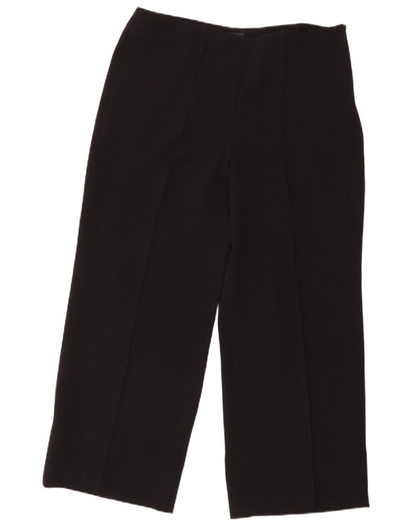 Calça feminina Luisa Spagnoli cintura alta cortada IT 48 XL W36 L25 preta