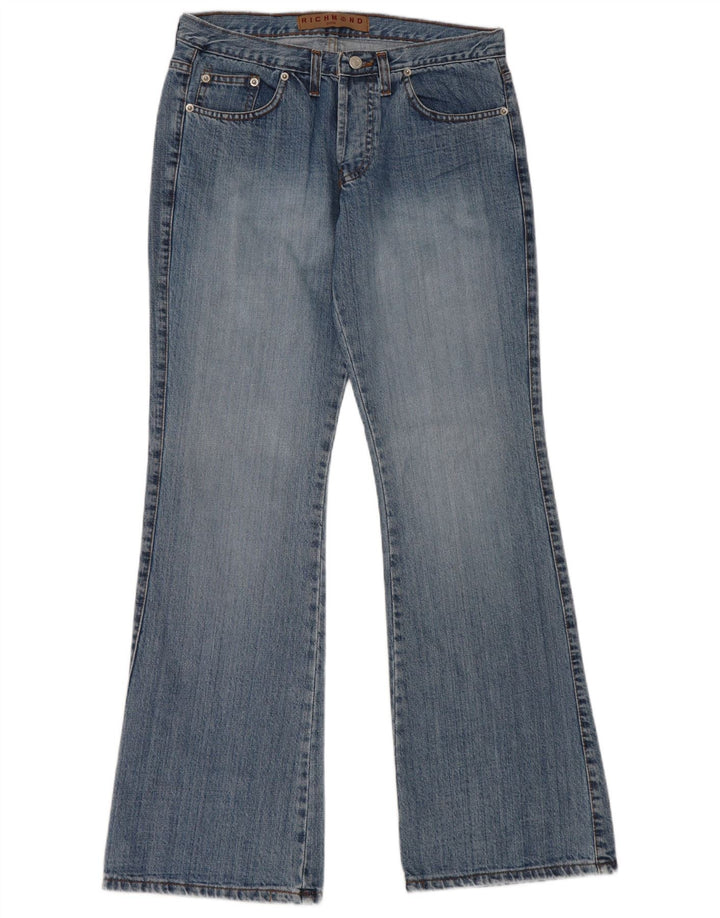 Richmond feminino gráfico bootcut jeans IT 44 médio W30 L32 algodão azul