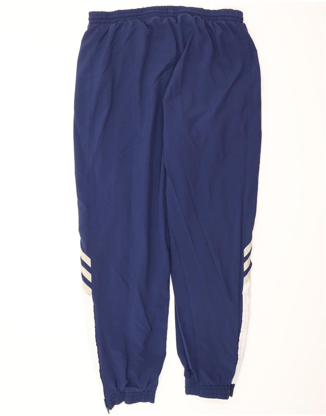 ADIDAS Calças de treino masculinas Joggers UK 44/46 Grande Azul Marinho Poliéster