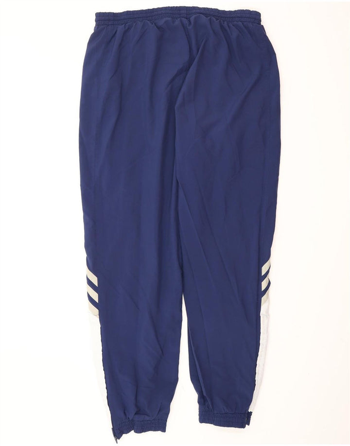 ADIDAS Calças de treino masculinas Joggers UK 44/46 Grande Azul Marinho Poliéster
