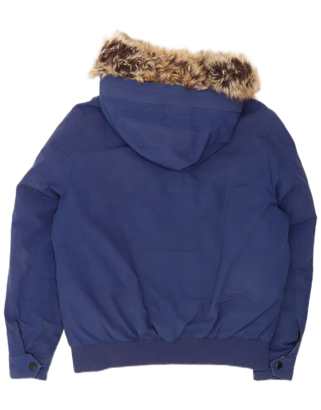 Jaqueta bomber masculina acolchoada com capuz Michael Kors Reino Unido 36 poliéster azul pequeno