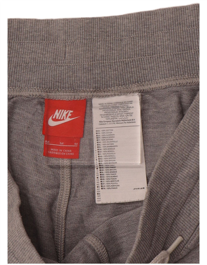 Shorts esportivos gráficos masculinos Nike médio cinza algodão