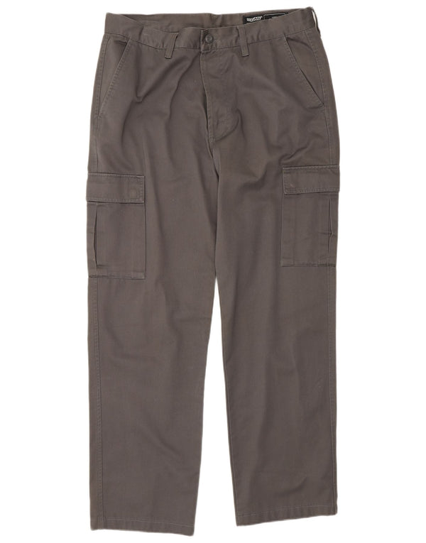 Calça cargo reta masculina Gas W36 L31 algodão cinza