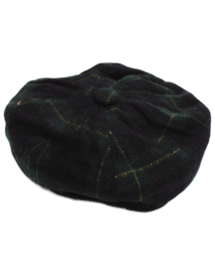 Boné masculino vintage pequeno xadrez azul marinho