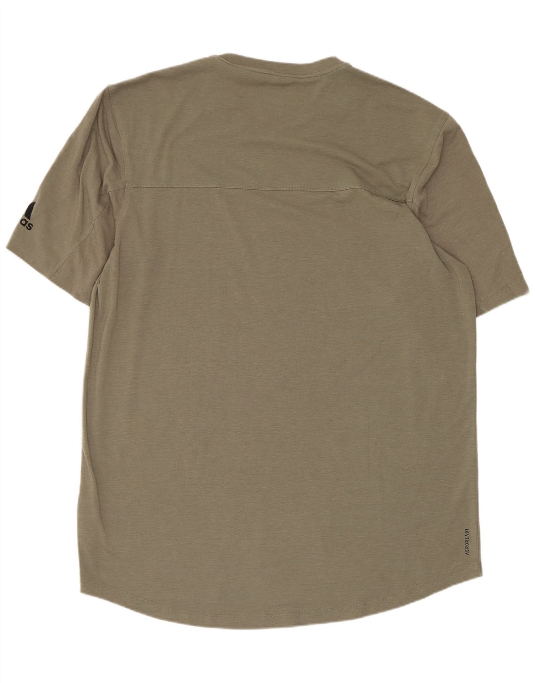 Adidas Mens Aeroready Camiseta Top Grande Poliéster Cáqui