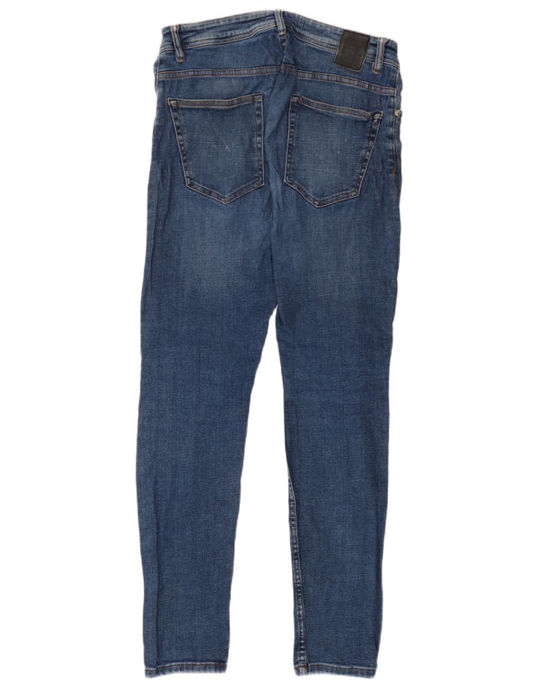 Zara Jeans Skinny Masculino EU 42 Grande W32 L30 Azul