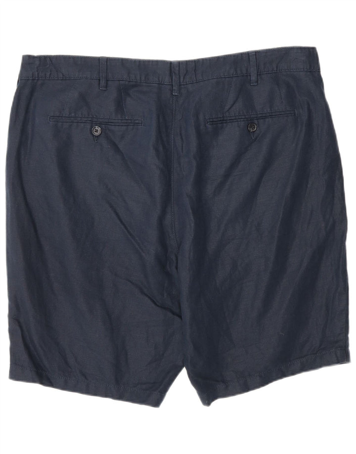 Shorts Chino Masculino Marks & Spencer W38 XL Azul Marinho Algodão