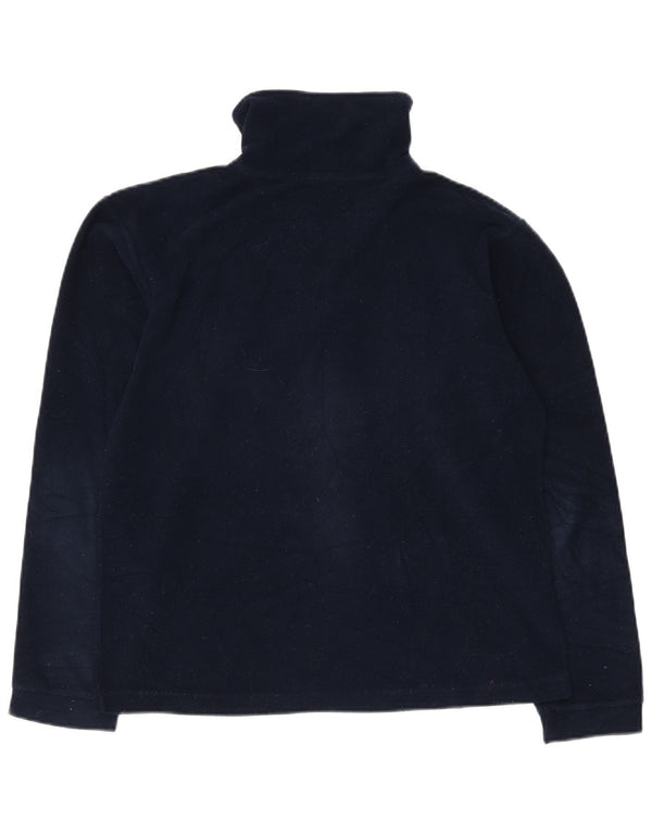 Jumper de lã feminino Champion com zíper e gola UK 14 médio azul marinho