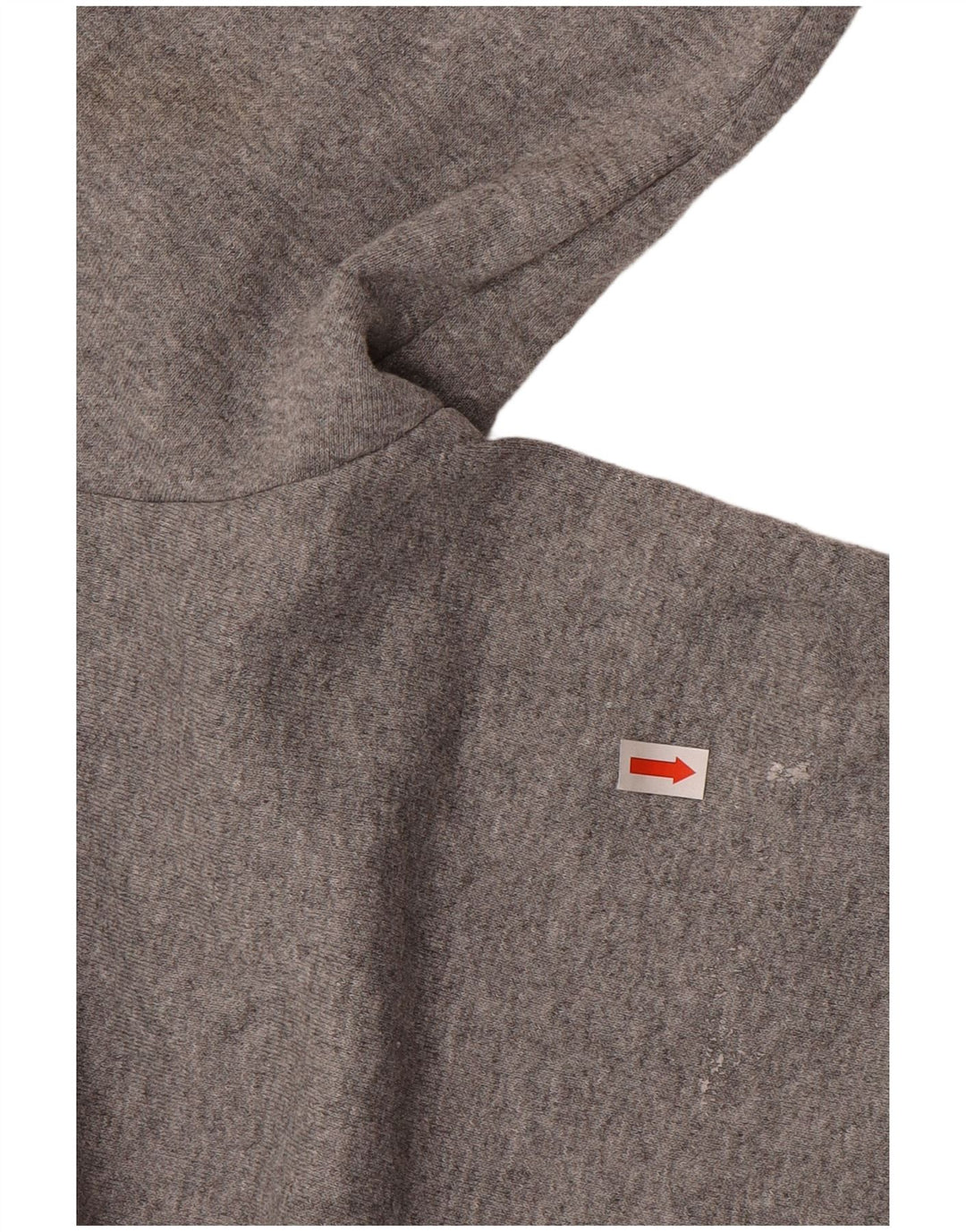 VANS feminino gráfico moletom com capuz UK 14 médio cinza algodão