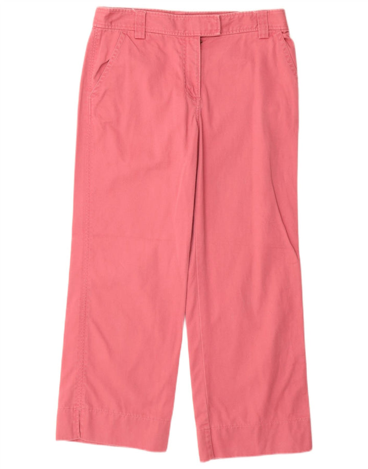 J. CREW Calça Chino Feminina Reta EUA 4 Pequeno W28 L26 Algodão Rosa