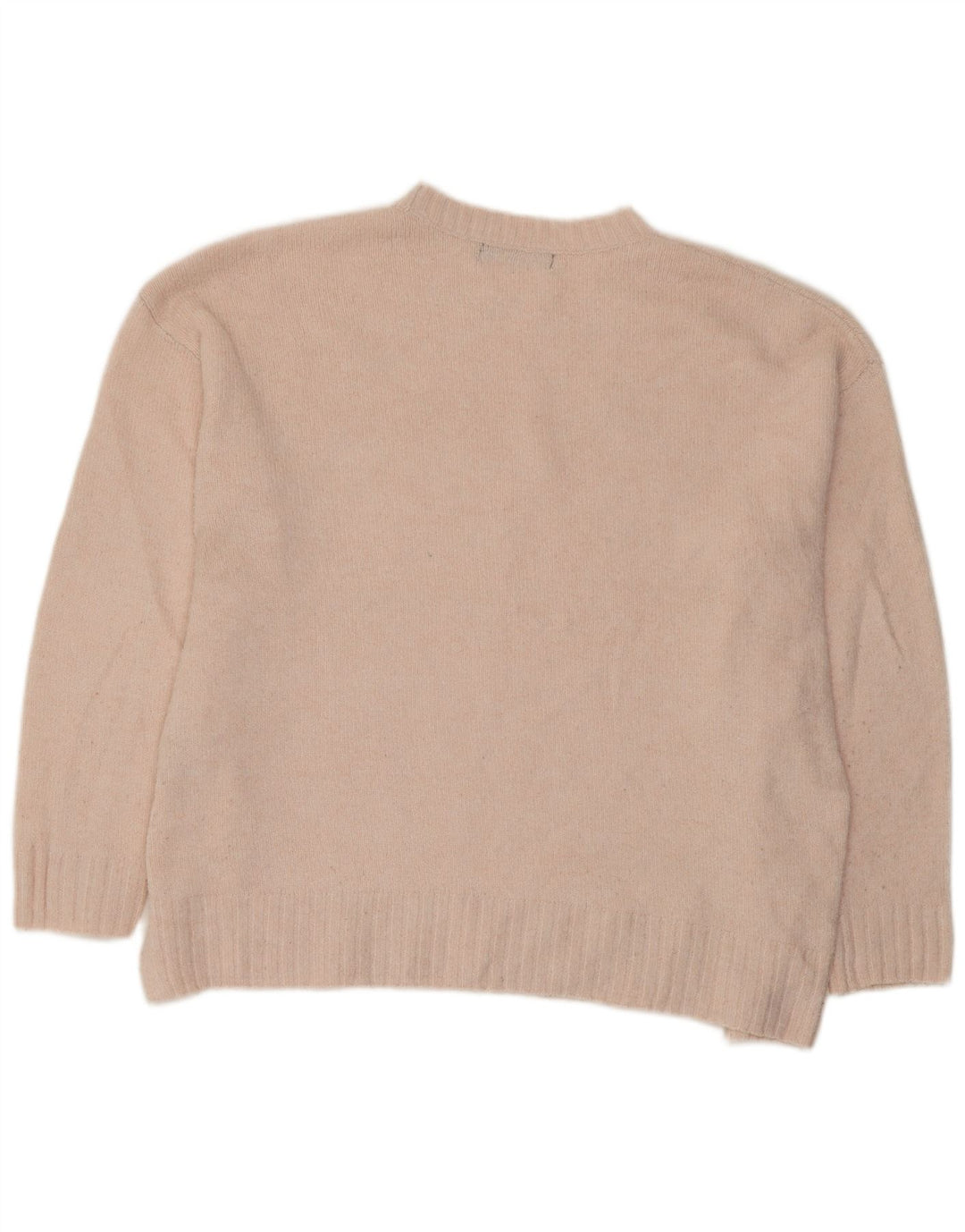 Suéter feminino Marks & Spencer grande com gola redonda Reino Unido 16 grande rosa