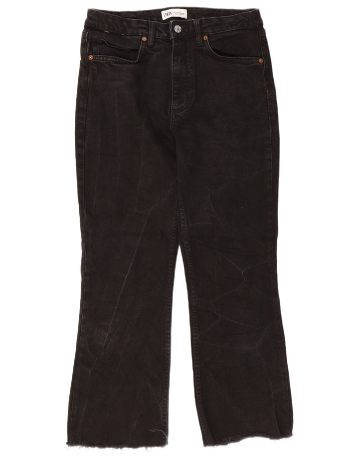 Calça jeans feminina ZARA Bootcut EU 36 XS W26 L25 preta