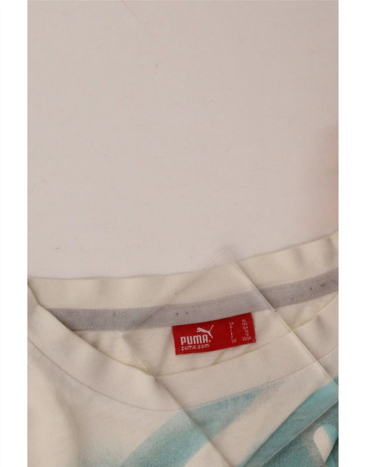 Camiseta PUMA Meninos Graphic 13-14 Anos Branco