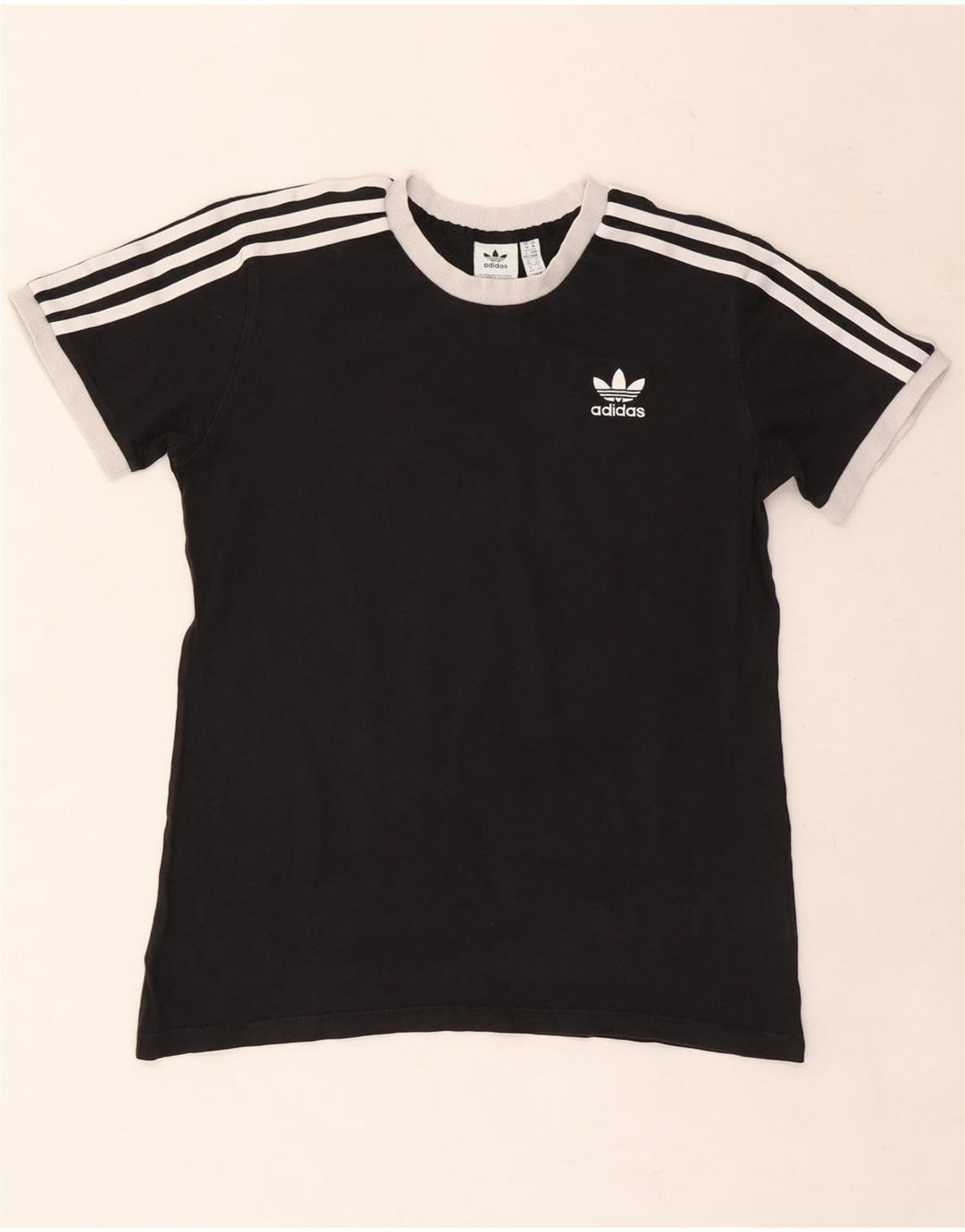 ADIDAS Camiseta Feminina Top UK 14 Médio Algodão Preto