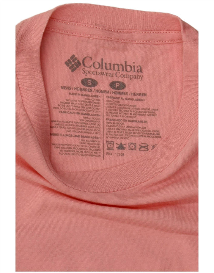 Camiseta Columbia Masculina Graphic Top Pequeno Rosa