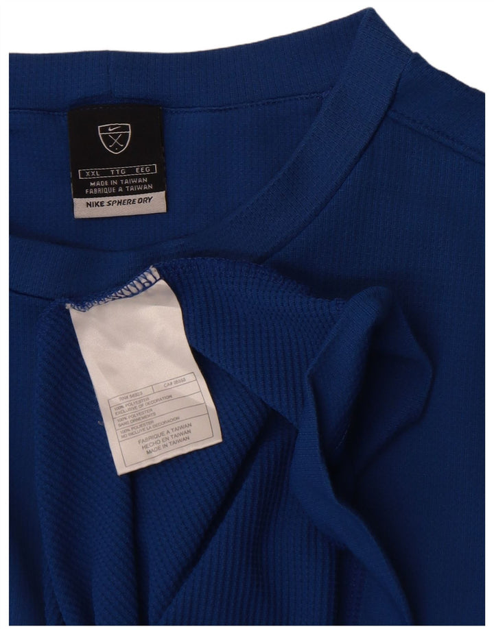 Camiseta masculina Nike Top 2XL poliéster azul