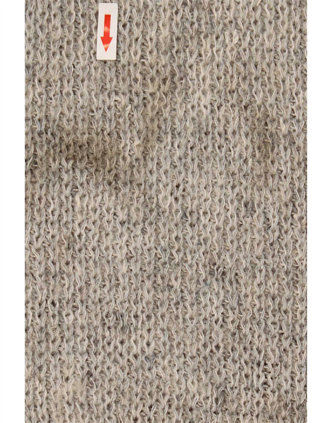 Suéter vintage masculino com gola redonda XL cinza geométrico