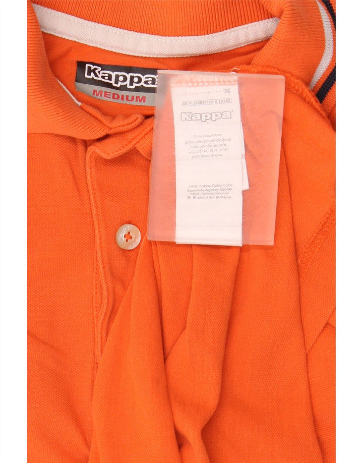 Camisa polo masculina KAPPA algodão laranja médio
