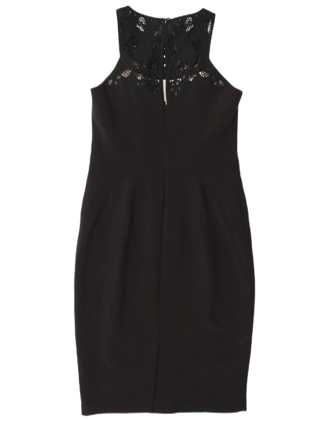Vestido bodycon feminino sem mangas KAREN MILLEN UK 12 poliéster preto médio