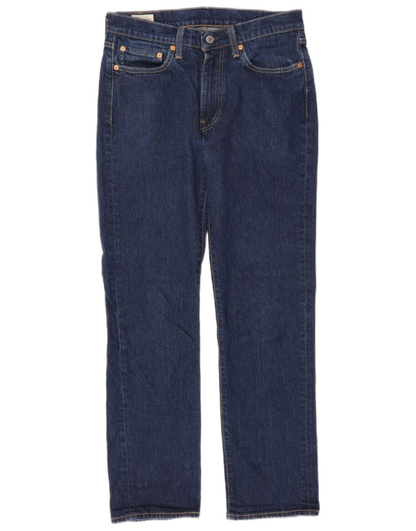 Levi's Masculino 514 Straight Jeans W31 L32 Azul Marinho Algodão