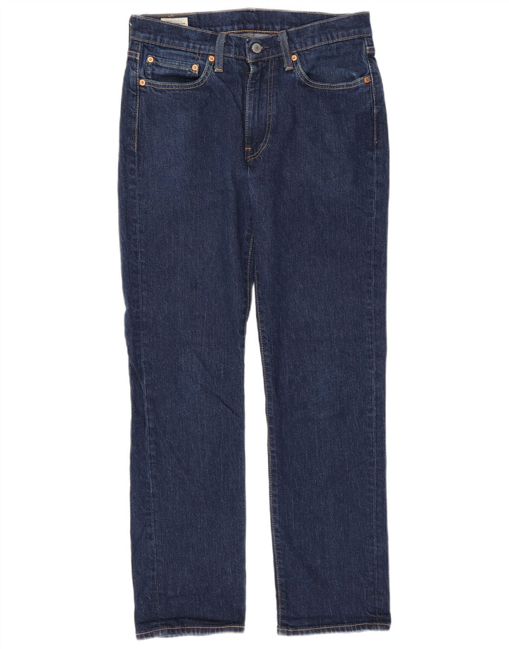 Levi's Masculino 514 Straight Jeans W31 L32 Azul Marinho Algodão