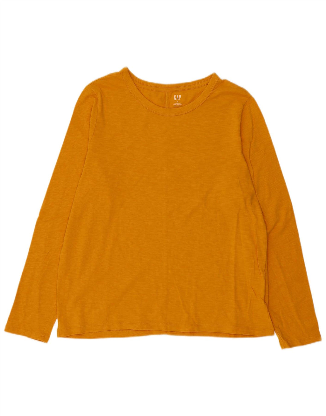 Top feminino Gap de manga comprida UK 18 XL amarelo manchado