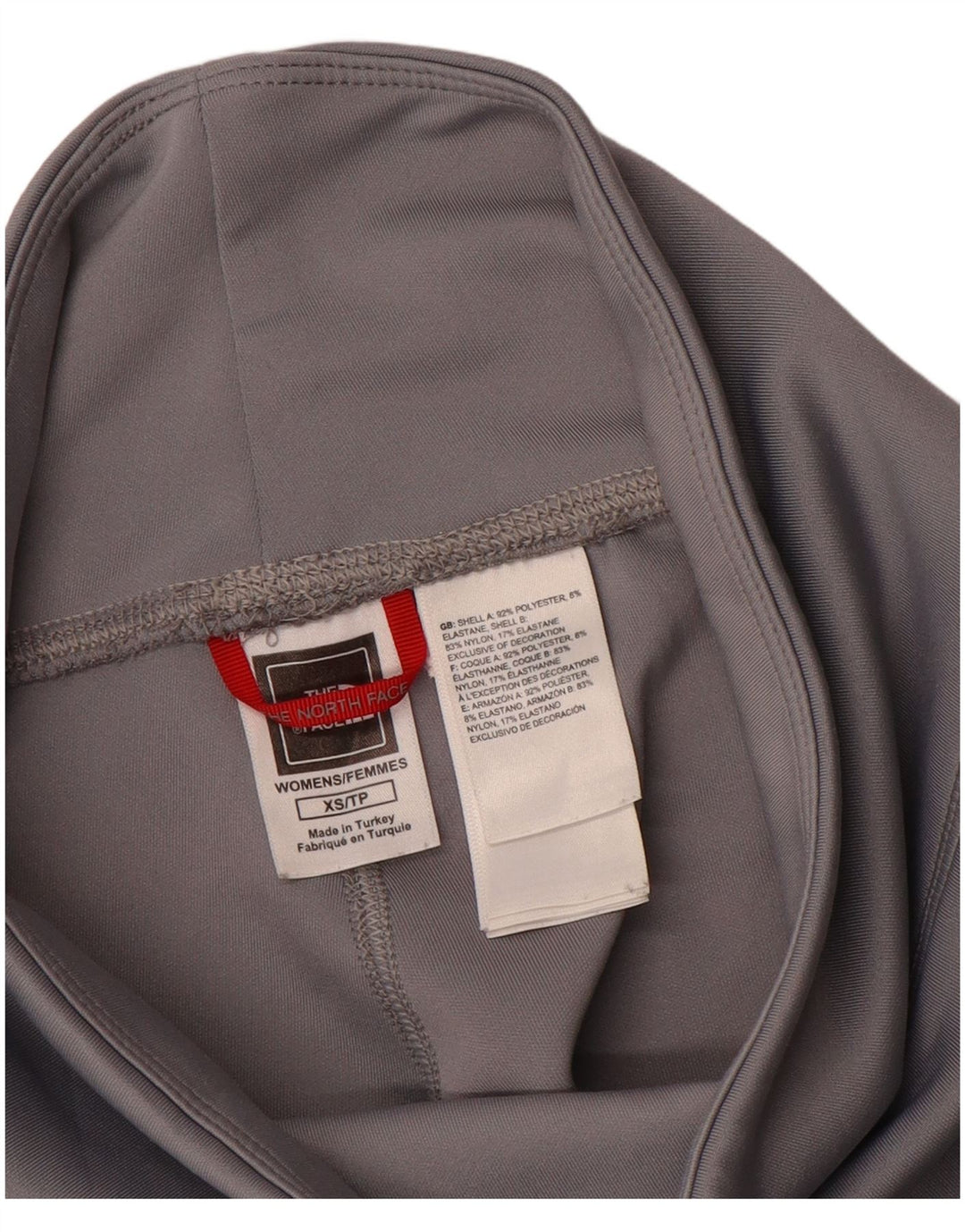 Leggings gráficas femininas The North Face UK 6 XS cinza poliéster