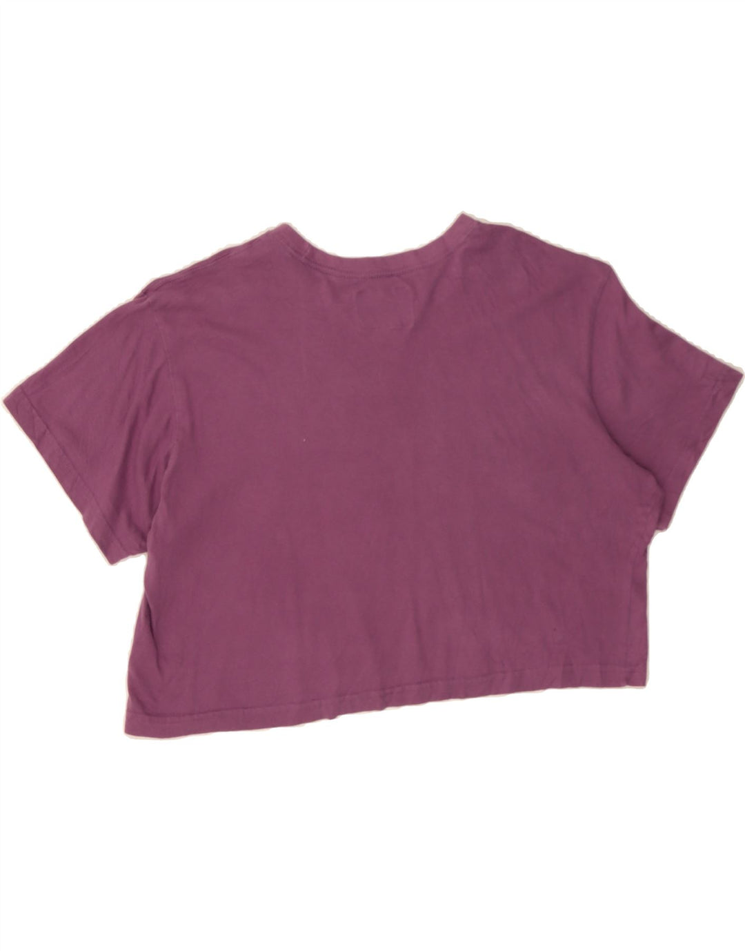 CHAMPION Womens Crop T-Shirt Top UK 16 Large Purple Vintage Champion and Second-Hand Champion from Messina Hembry 