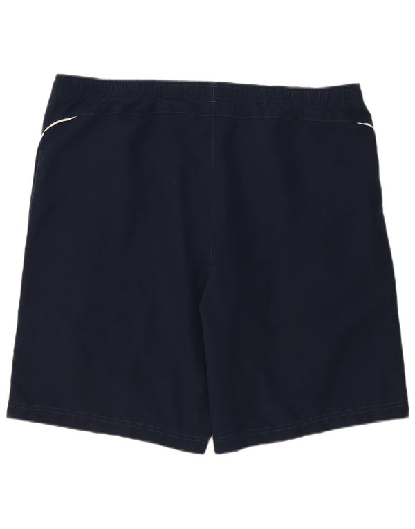 Shorts esportivos masculinos Reebok grande poliéster azul marinho