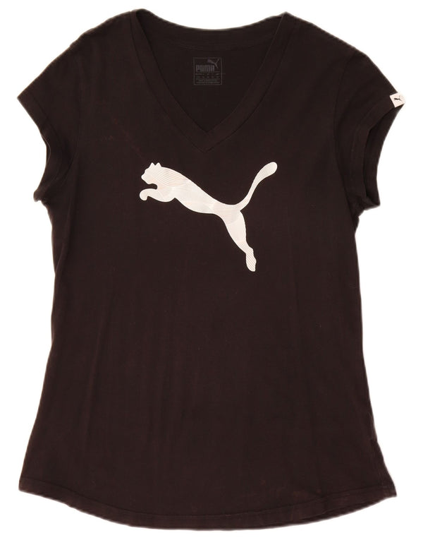 Puma Camiseta Feminina Graphic Top UK 14 Grande Preto