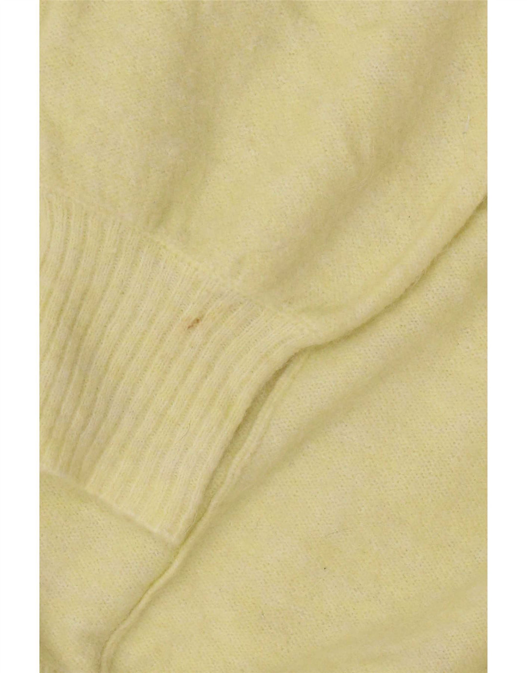 Suéter de cardigã aberto grande feminino com material branco Reino Unido 12 Amarelo médio
